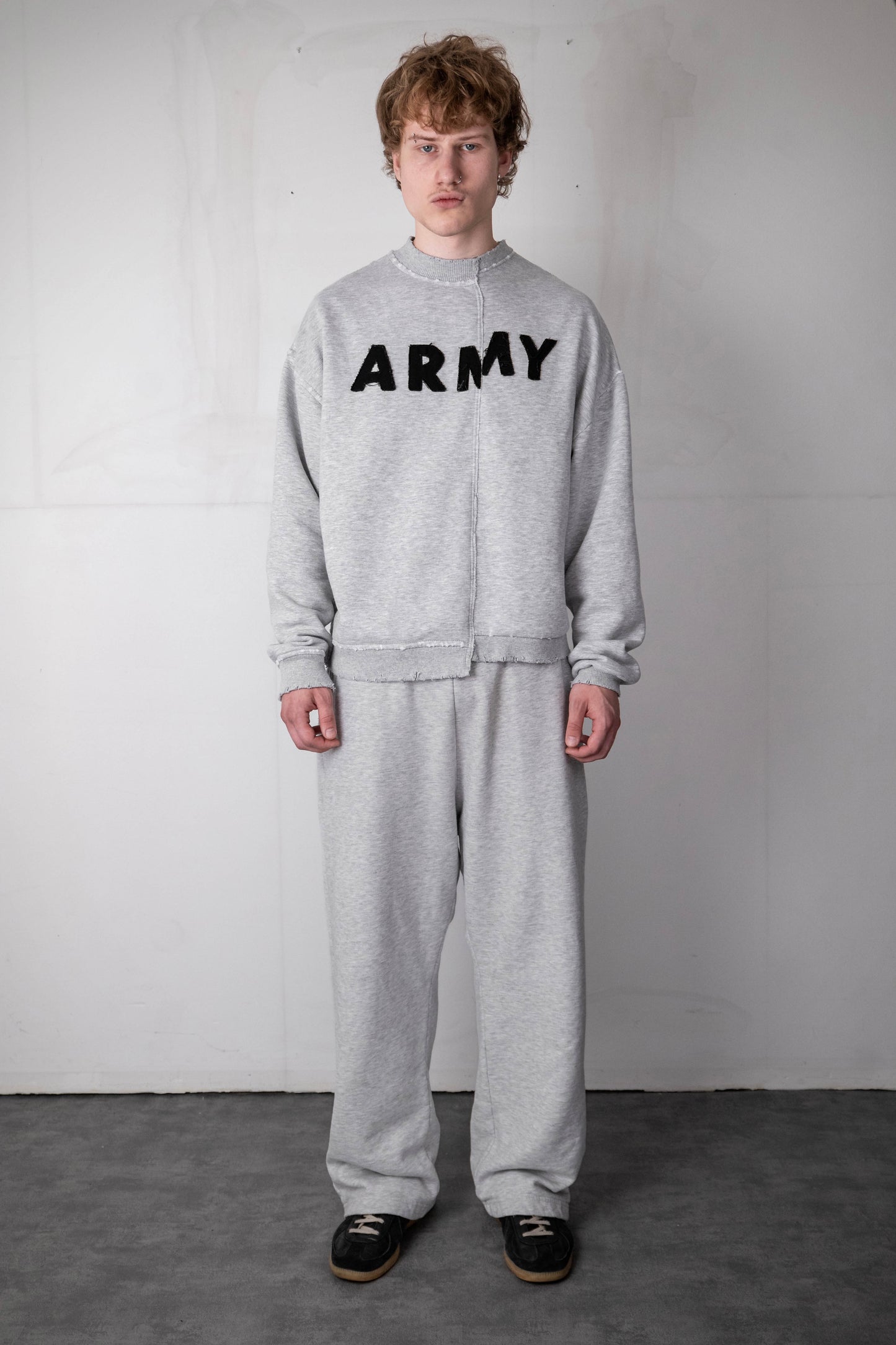 DECONSTRUCTED ARMY SWEATER