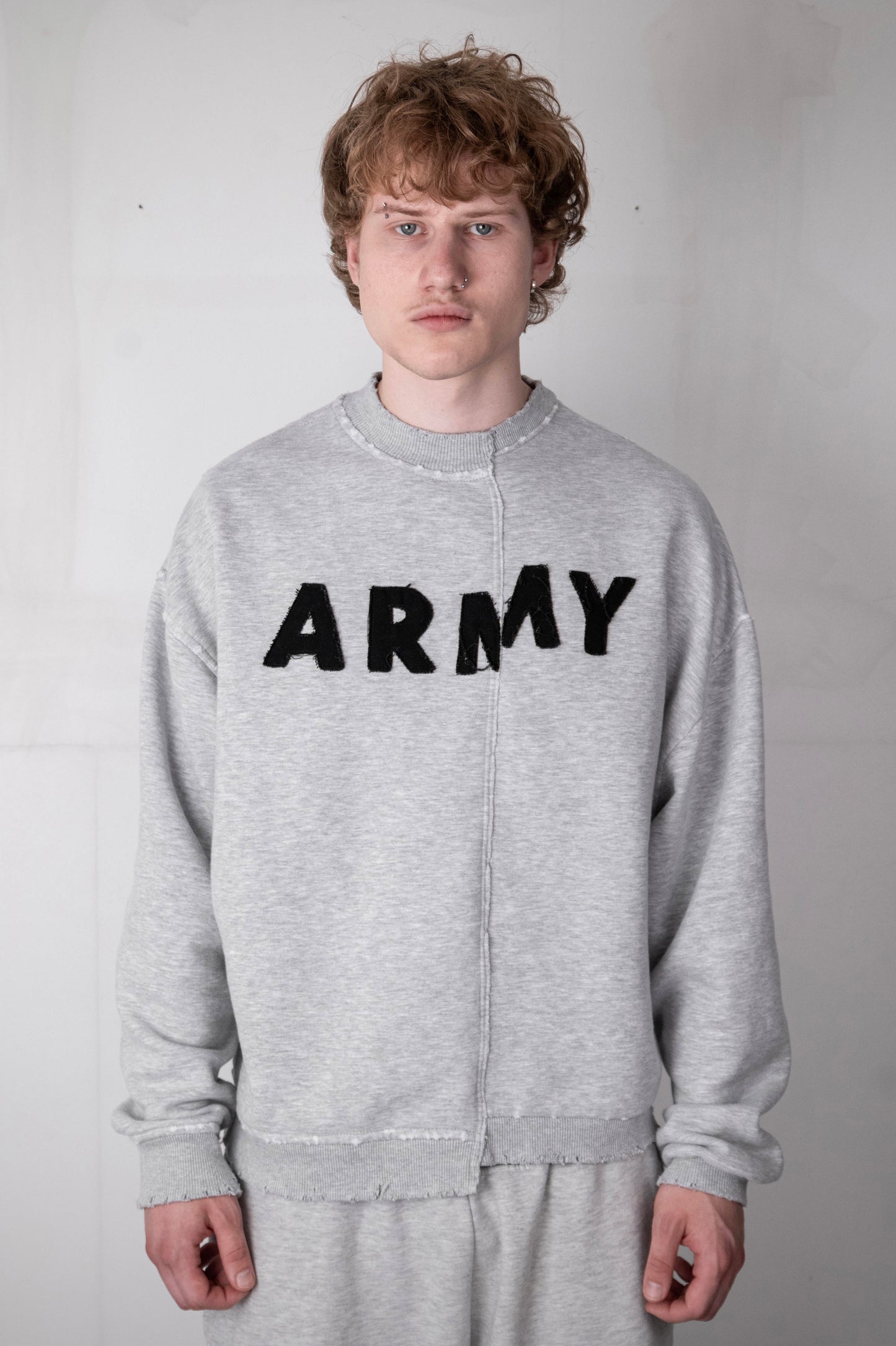 DECONSTRUCTED ARMY SWEATER
